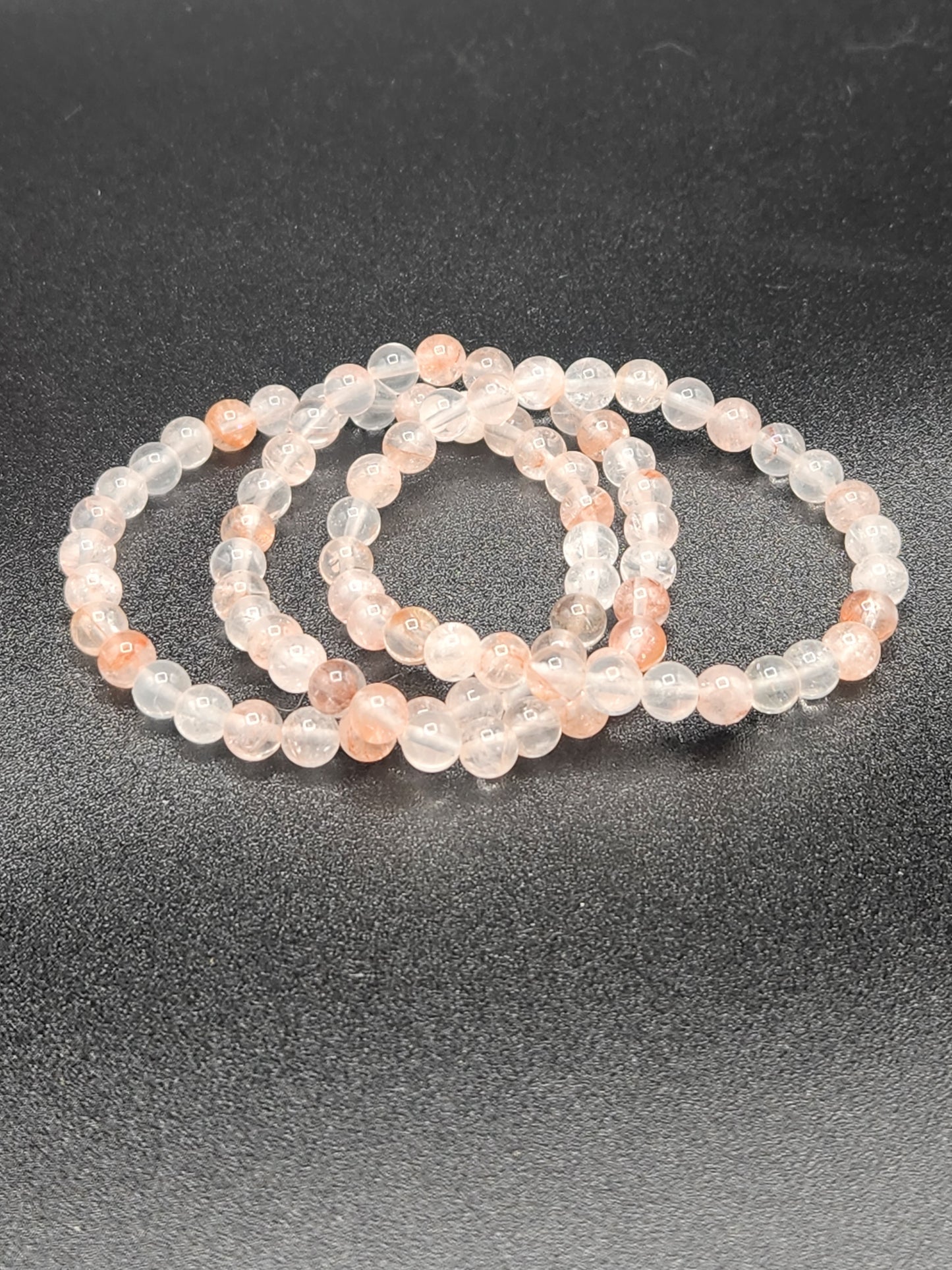 Blood Quartz Bead Bracelets