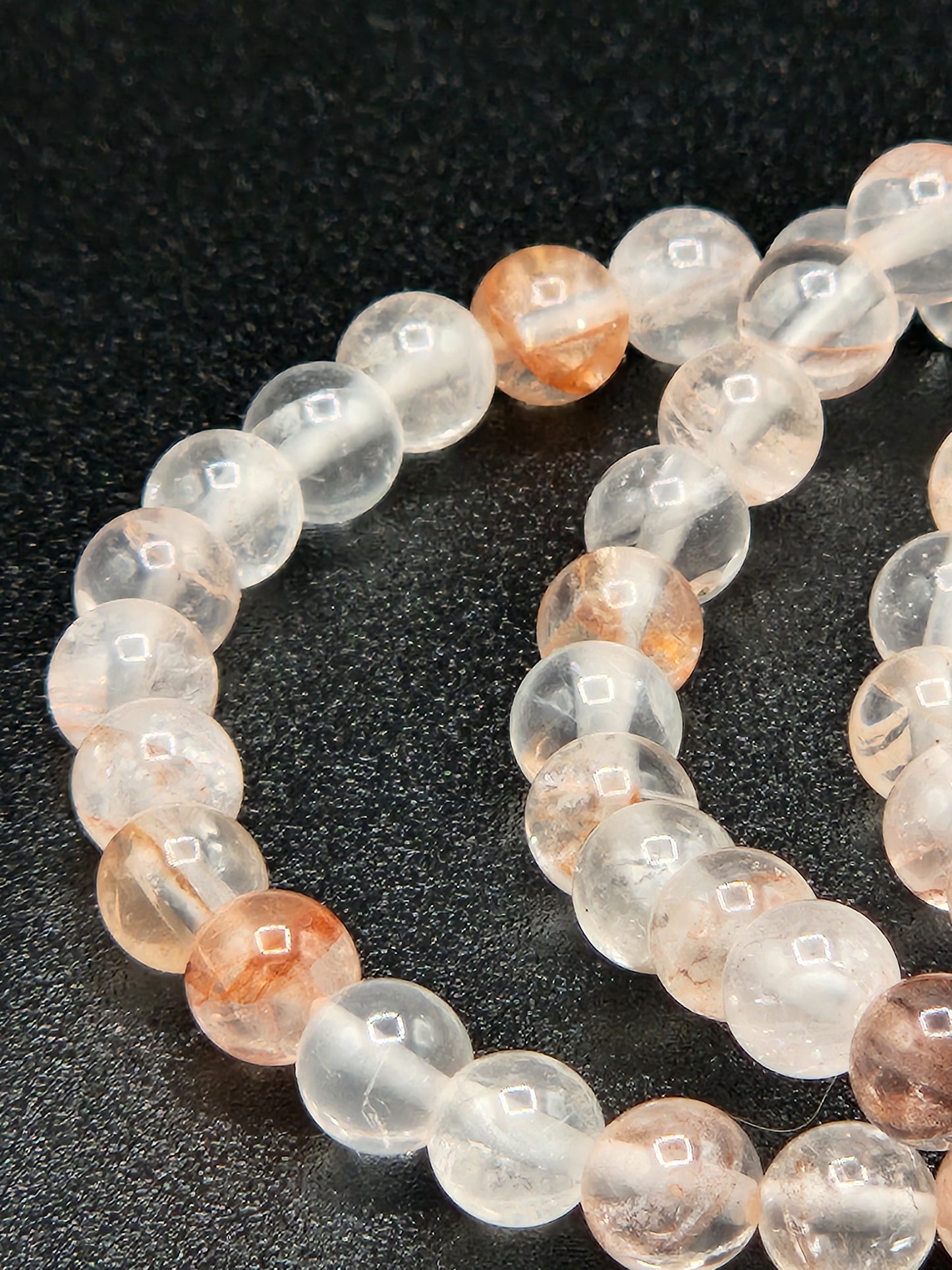 Blood Quartz Bead Bracelets