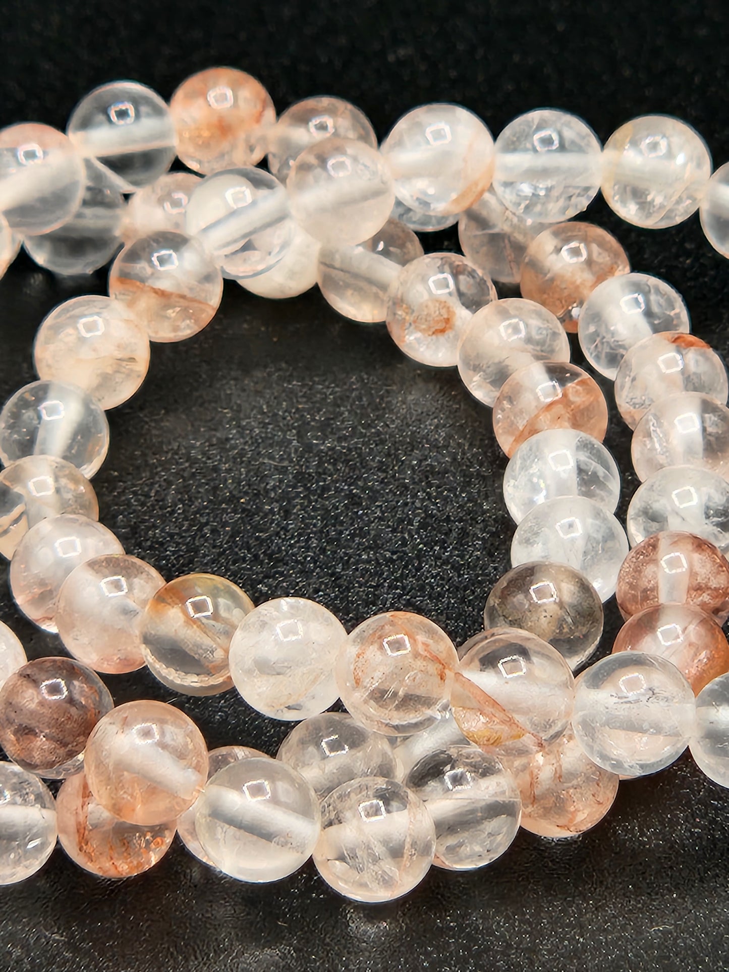 Blood Quartz Bead Bracelets