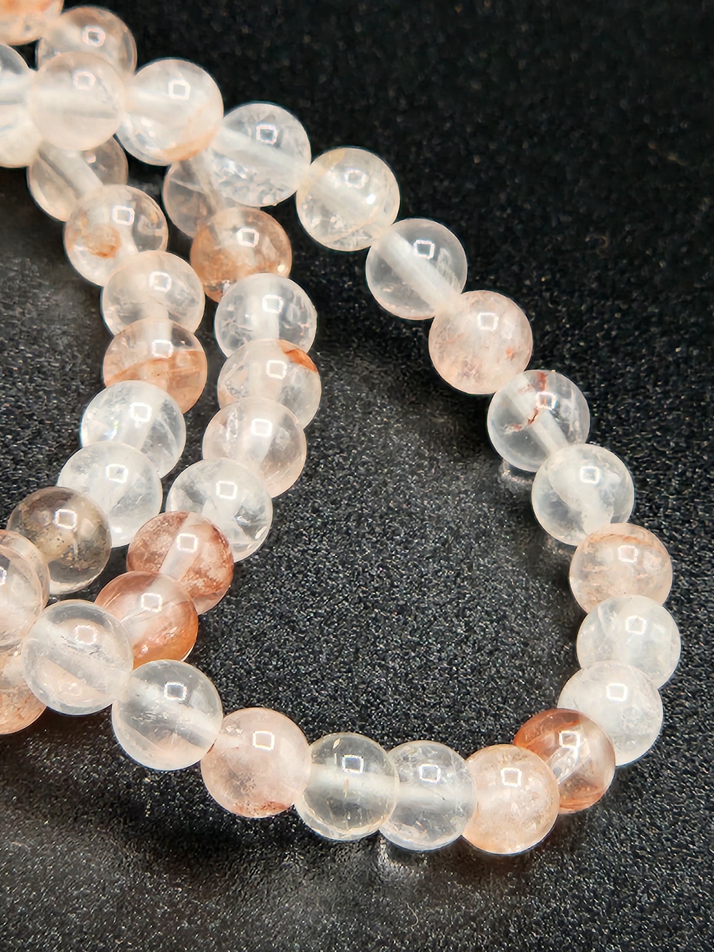 Blood Quartz Bead Bracelets