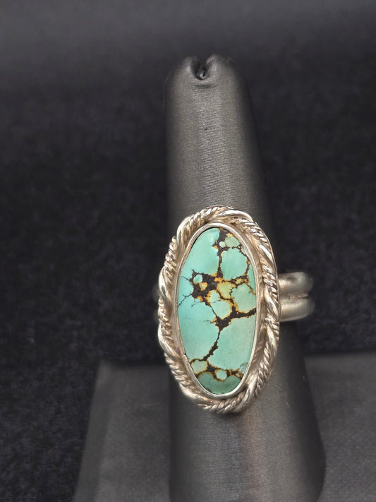Hubei Turquoise size 9 sterling silver