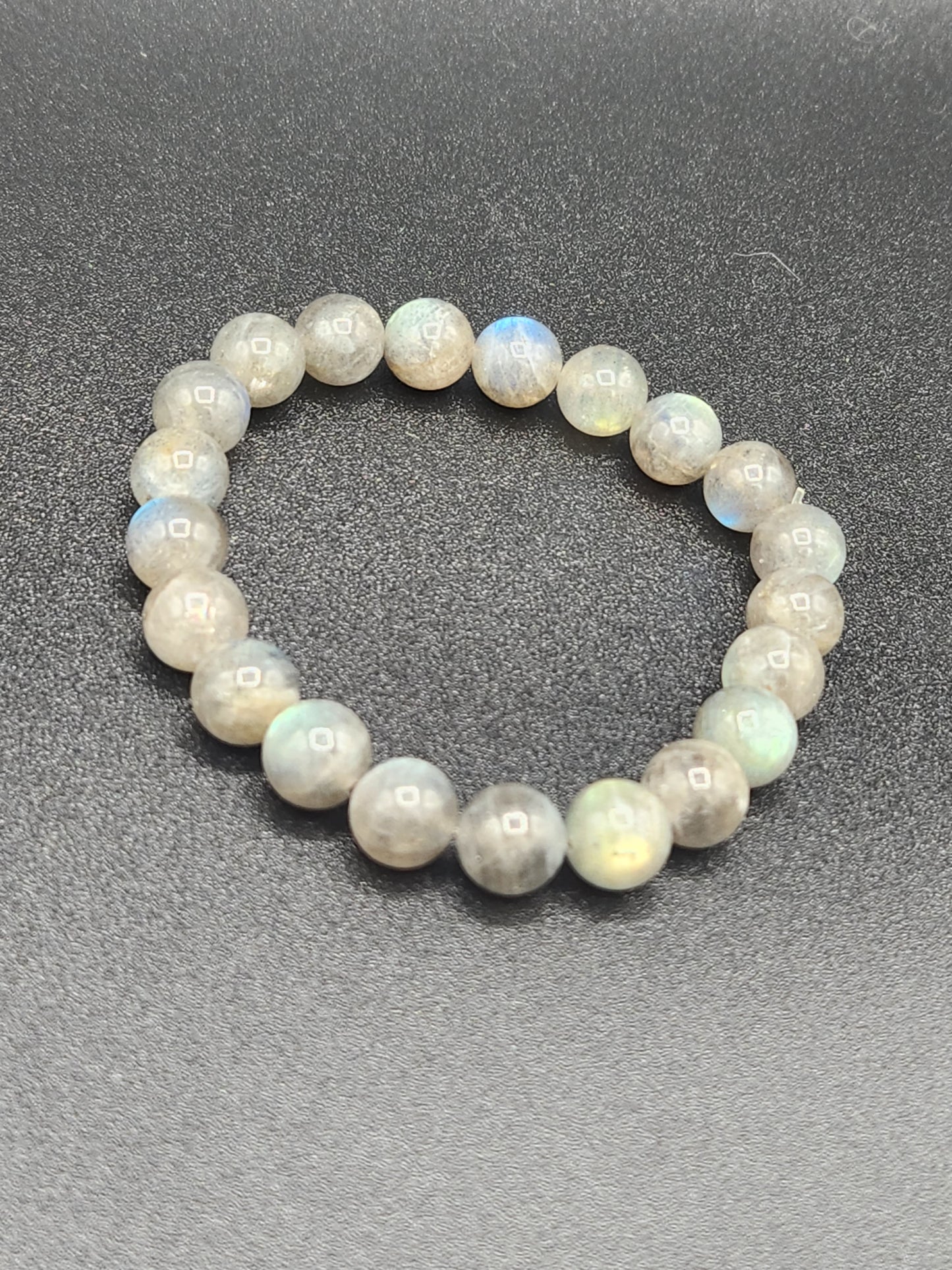 AA GRADE Labradorite Bead Bracelet, 10mm