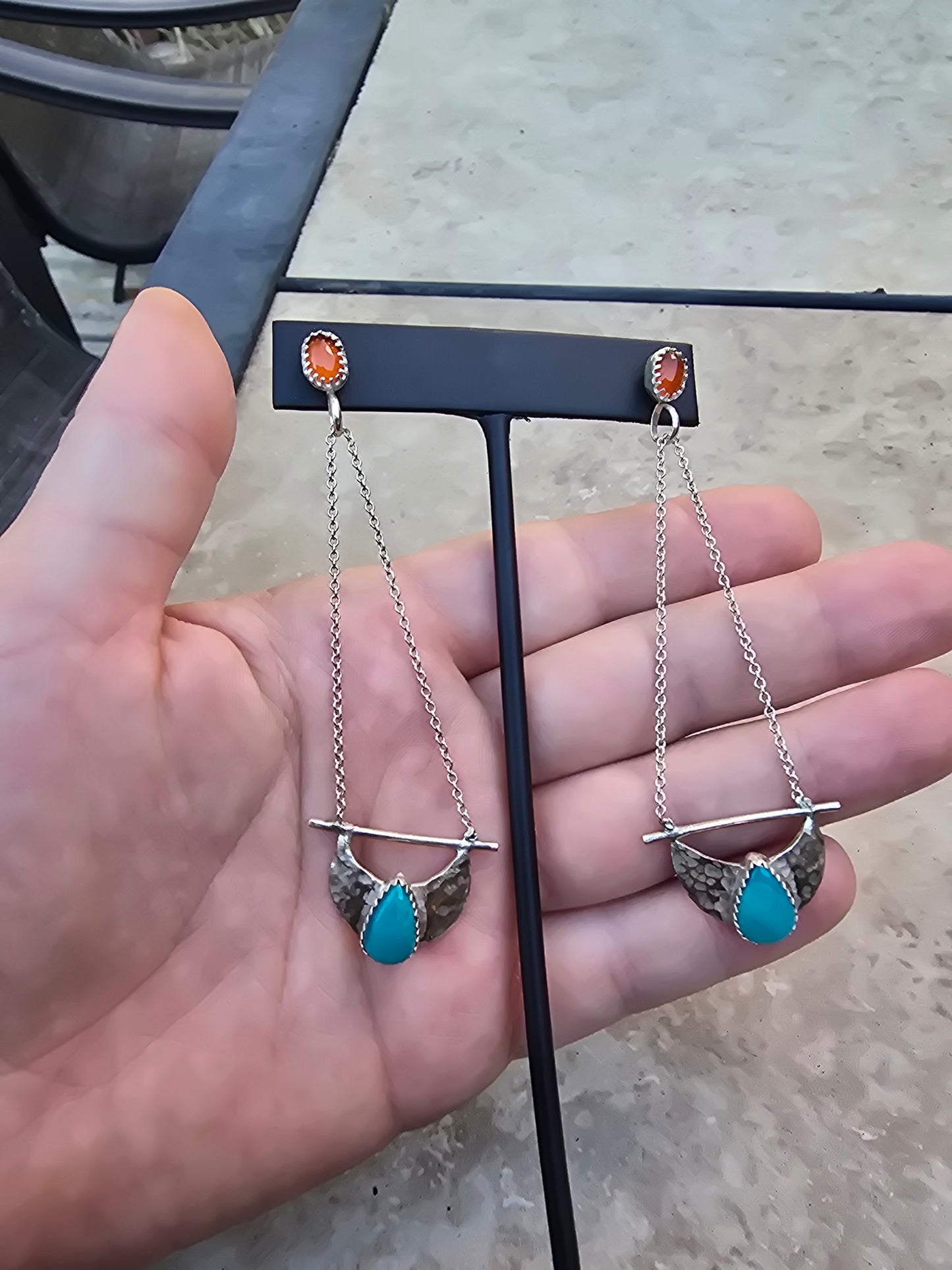 Chain earrings