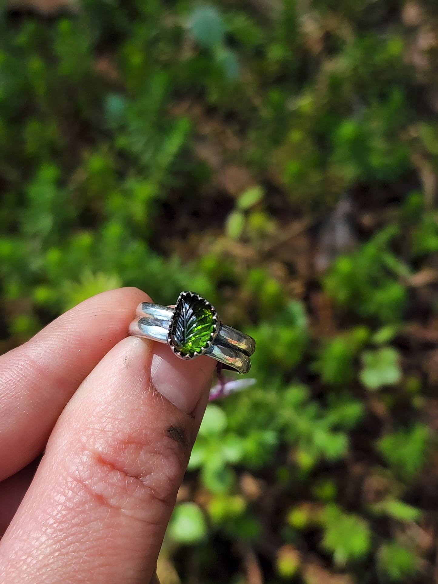 Green Tourmaline leaf size 6